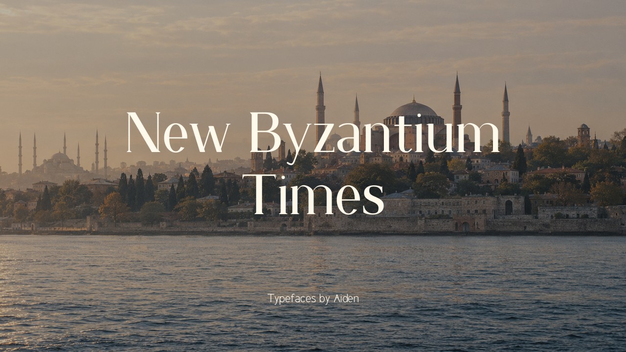New Byzantium Times, framed by warm Istanbul light.